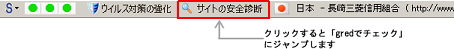 サイトの安全診断のイメージ